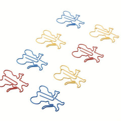 10pcs Animal Mouse Shape Paper Clip, Colorful Creative Pins