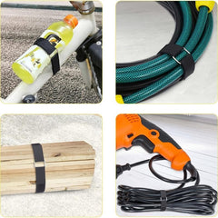 Adjustable Fastening Cable Strap with 25 Metal Buckles - 54cmx16'