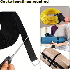 Adjustable Fastening Cable Strap with 25 Metal Buckles - 54cmx16'