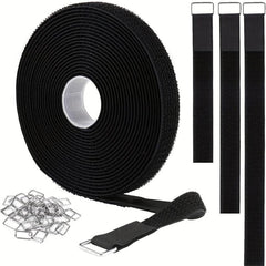 Adjustable Fastening Cable Strap with 25 Metal Buckles - 54cmx16'