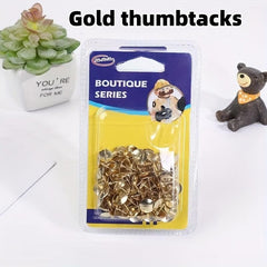Thumbtacks Golden Nickel School Supplies