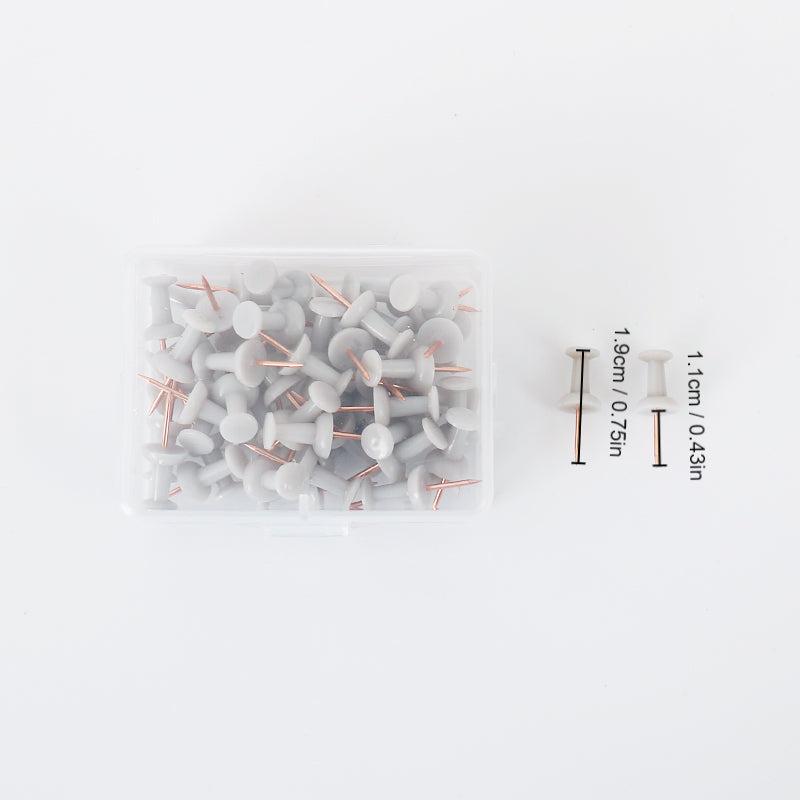 60pcs Thumbnails Picture Boards Wall Nails Office Supplies