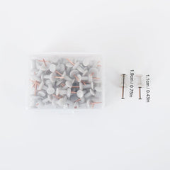 60pcs Thumbnails Picture Boards Wall Nails Office Supplies