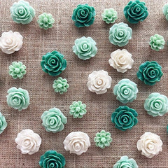 40pcs Rose Flower Pushpins in Box for Corkboard Office Map Bulletin Board