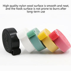 12rolls Colorful Hook And Loop Fastener Cable Organizer Strap
