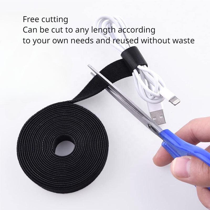 12rolls Colorful Hook And Loop Fastener Cable Organizer Strap
