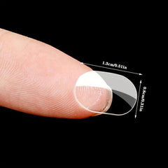 60pcs Transparent Glue Self Adhesive Fastener Tape For Blind Box Foot