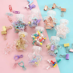Multifunctional Paper Clip & Push Pin Set
