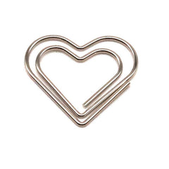 1pc Love Metal Paper Clips Stationery Special shaped Paper Clips