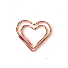 1pc Love Metal Paper Clips Stationery Special shaped Paper Clips