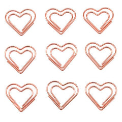 1pc Love Metal Paper Clips Stationery Special shaped Paper Clips