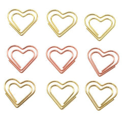 1pc Love Metal Paper Clips Stationery Special shaped Paper Clips