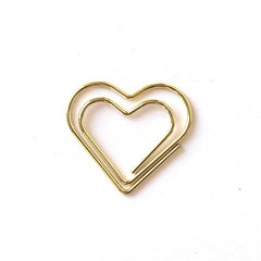 1pc Love Metal Paper Clips Stationery Special shaped Paper Clips