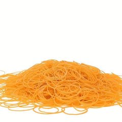 200 Yellow Rubber Bands 2.51cm Diameter - School, Office, Home Use