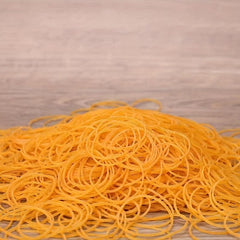 200 Yellow Rubber Bands 2.51cm Diameter - School, Office, Home Use
