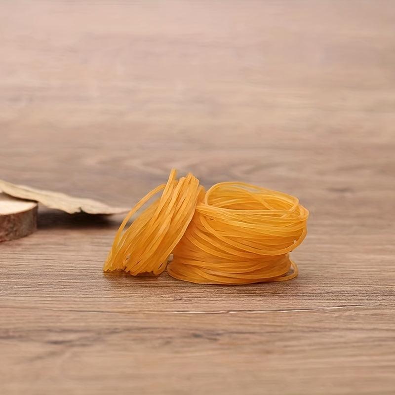 200 Yellow Rubber Bands 2.51cm Diameter - School, Office, Home Use