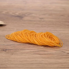 200 Yellow Rubber Bands 2.51cm Diameter - School, Office, Home Use