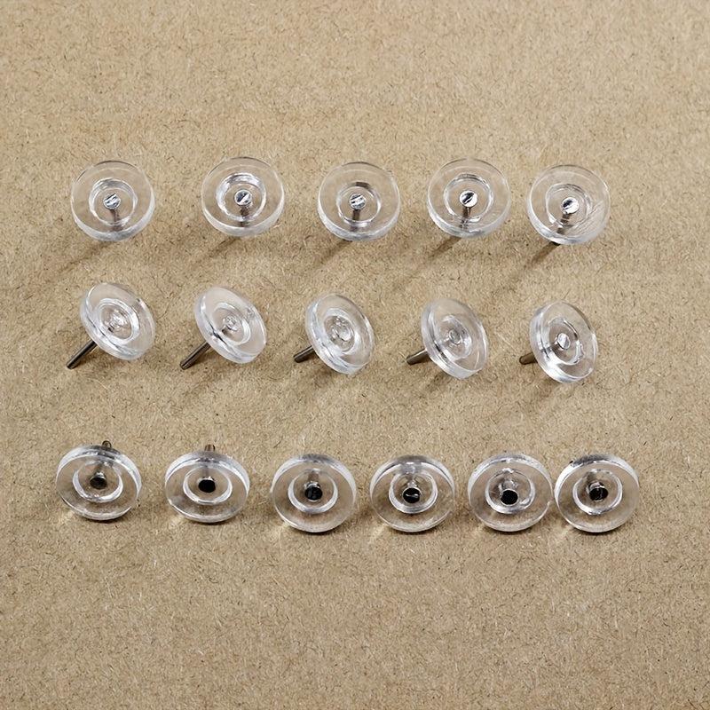 220 Pcs Round Head Nails Decoration Nickel Plated Flat Head Na