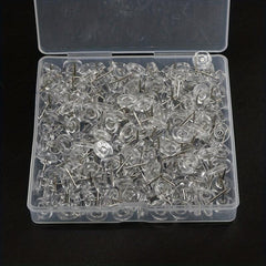 220 Pcs Round Head Nails Decoration Nickel Plated Flat Head Na