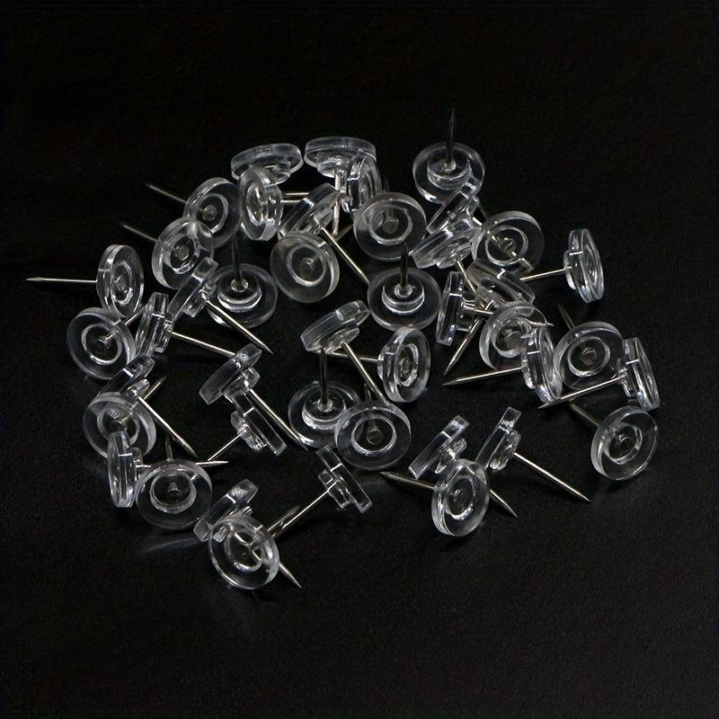 220 Pcs Round Head Nails Decoration Nickel Plated Flat Head Na