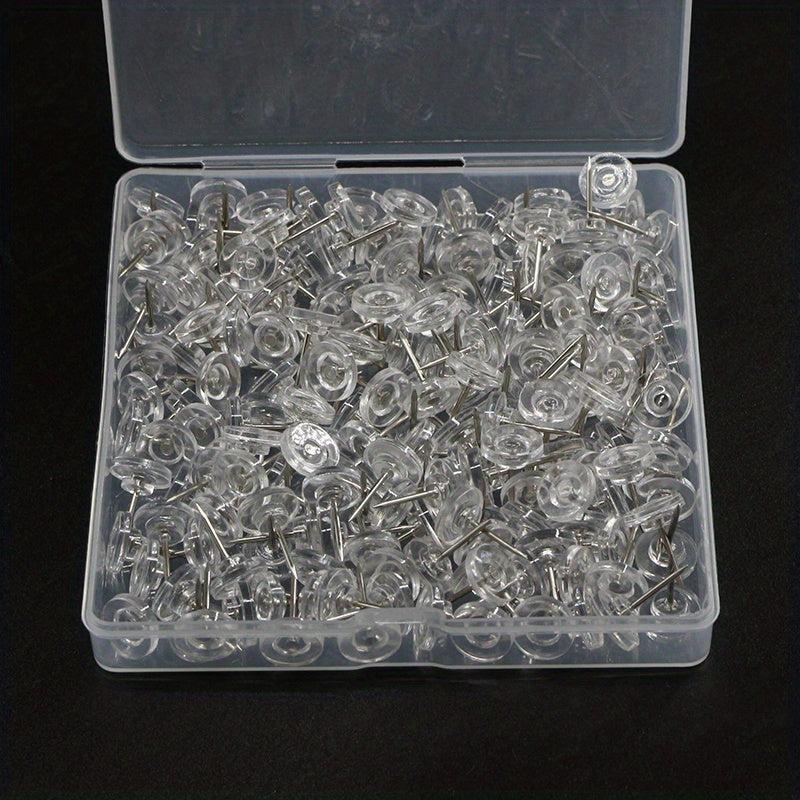 220 Pcs Round Head Nails Decoration Nickel Plated Flat Head Na