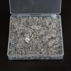 220 Pcs Round Head Nails Decoration Nickel Plated Flat Head Na