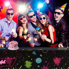 Neon Glow Table Cloths 274x137 cm Disposable Plastic