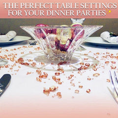 4000pcs Rose Gold Diamond Acrylic Rhinestone Table Confetti