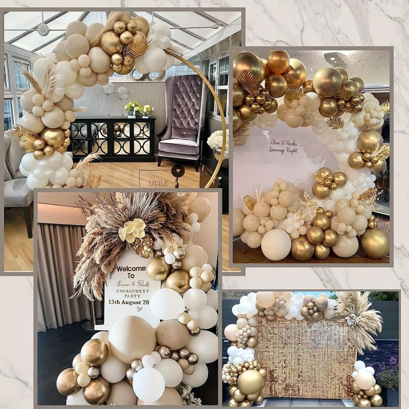 Retro Sand Skin Golden Latex Balloon for Parties & Events