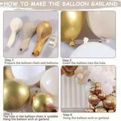 Retro Sand Skin Golden Latex Balloon for Parties & Events