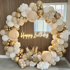 Retro Sand Skin Golden Latex Balloon for Parties & Events