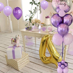 50pcs Lavender Purple Party Balloons Set for Birthday Baby Shower