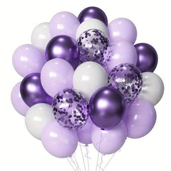 50pcs Lavender Purple Party Balloons Set for Birthday Baby Shower