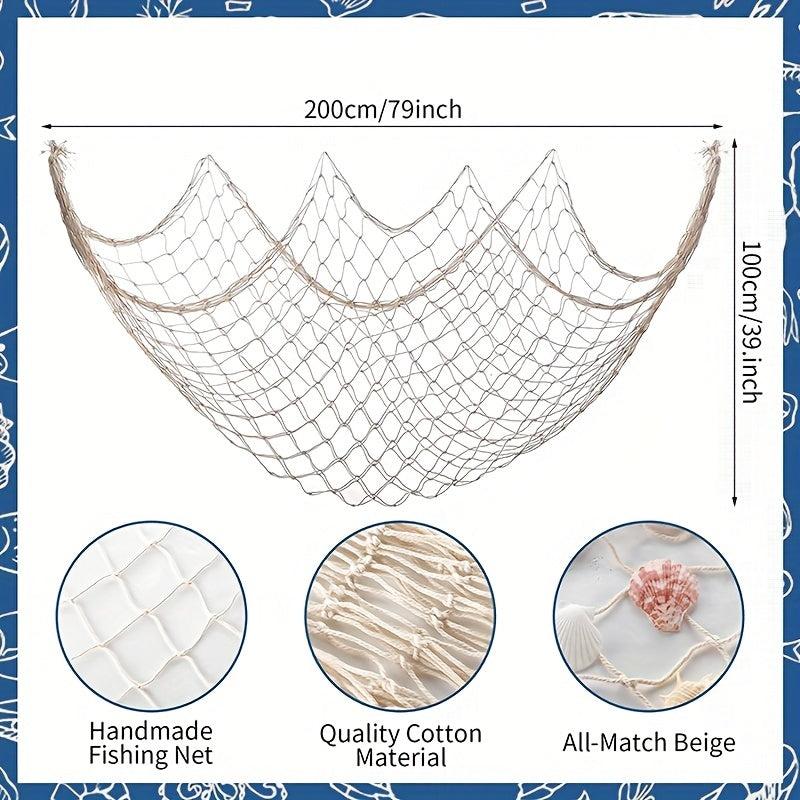 Natural Fish Net Hawaiian Pirate Party Decoration