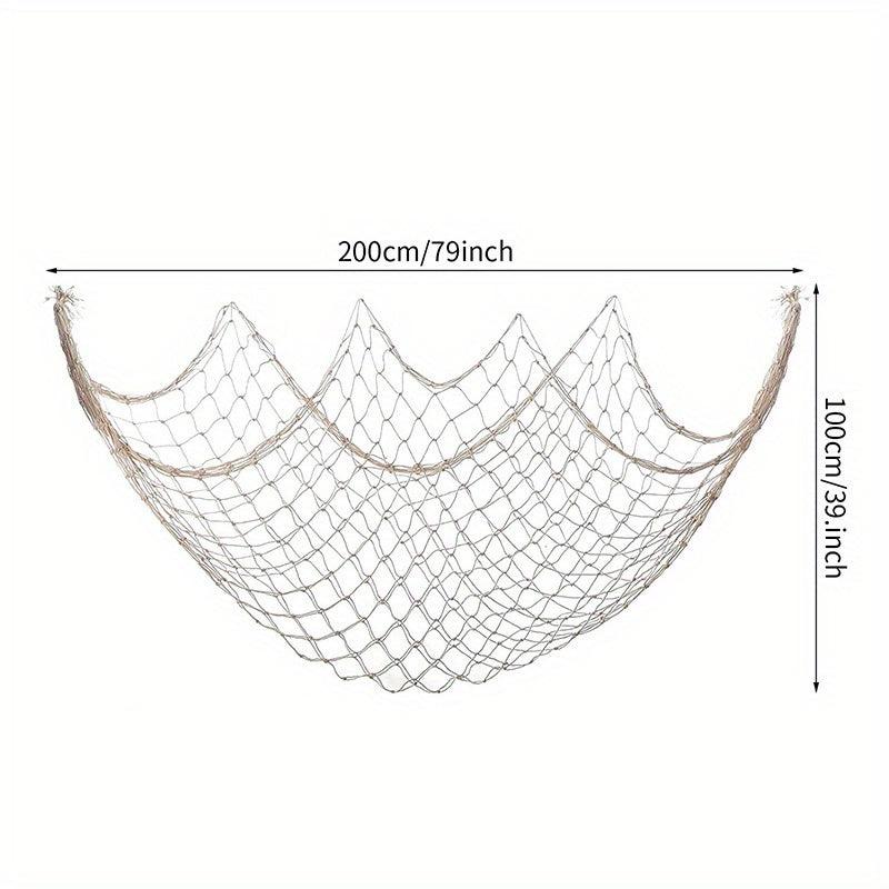 Natural Fish Net Hawaiian Pirate Party Decoration