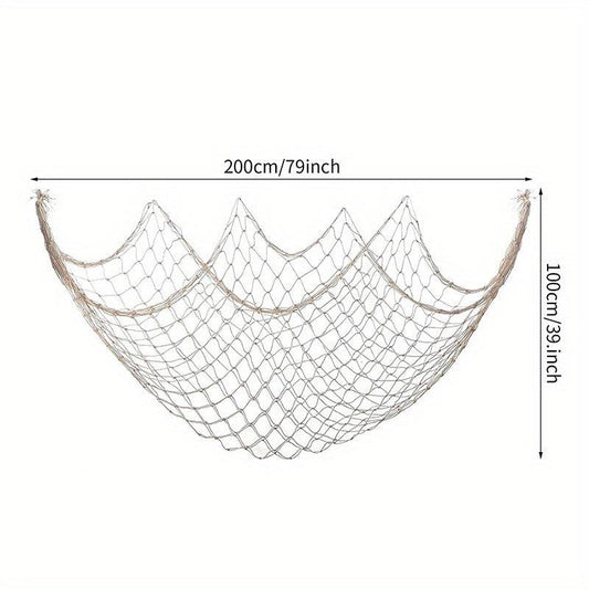 Natural Fish Net Hawaiian Pirate Party Decoration
