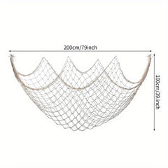 Natural Fish Net Hawaiian Pirate Party Decoration