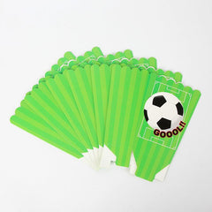 6pcs Soccer Themed Candy Boxes and Popcorn Bags - Small Gift