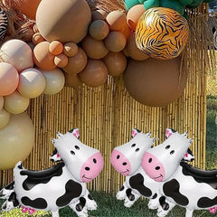4pcs Cow Balloons Farm Animal Theme Party Decorations