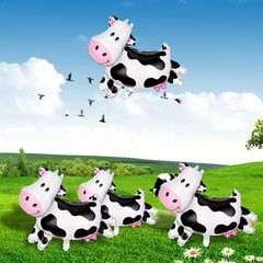 4pcs Cow Balloons Farm Animal Theme Party Decorations