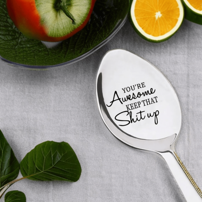 Engraved Spoon Coffee Themed Party Favor Gift Ideas For Men Or Women