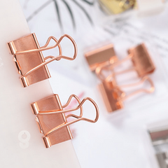 5pcs 25mm Rose Plated Metal Tail Clip Swallowtail Clip
