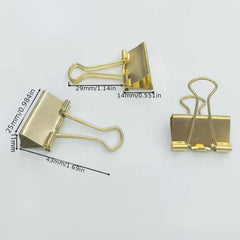 5pcs 25mm Rose Plated Metal Tail Clip Swallowtail Clip