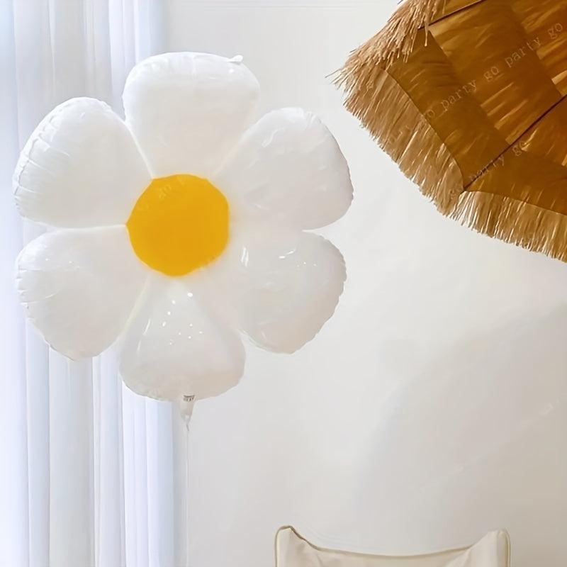 5pcs Daisy Aluminum Film Balloon Summer Party Decoration