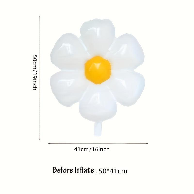 5pcs Daisy Aluminum Film Balloon Summer Party Decoration