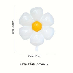 5pcs Daisy Aluminum Film Balloon Summer Party Decoration