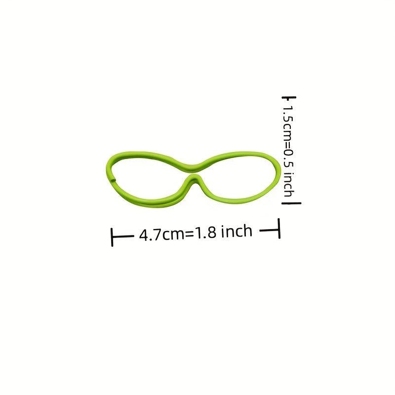 10pcs Cartoon Glasses Metal Paper Clips, Special Shaped Paper Clip Set