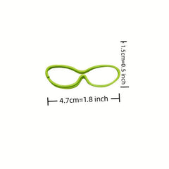 10pcs Cartoon Glasses Metal Paper Clips, Special Shaped Paper Clip Set