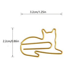 30pcs Animal Metal Paper Clips for Office School Stationery