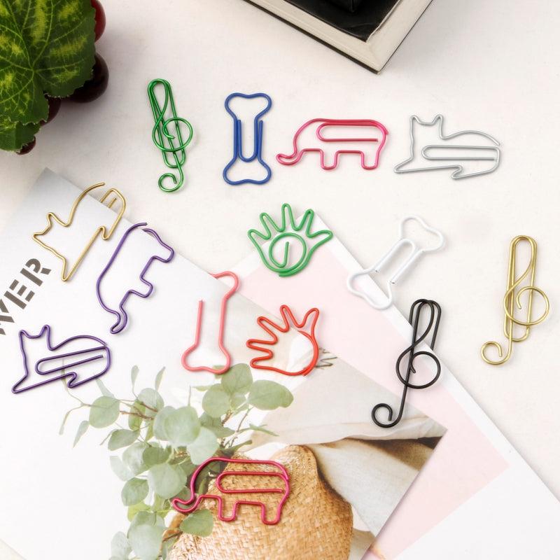 30pcs Animal Metal Paper Clips for Office School Stationery